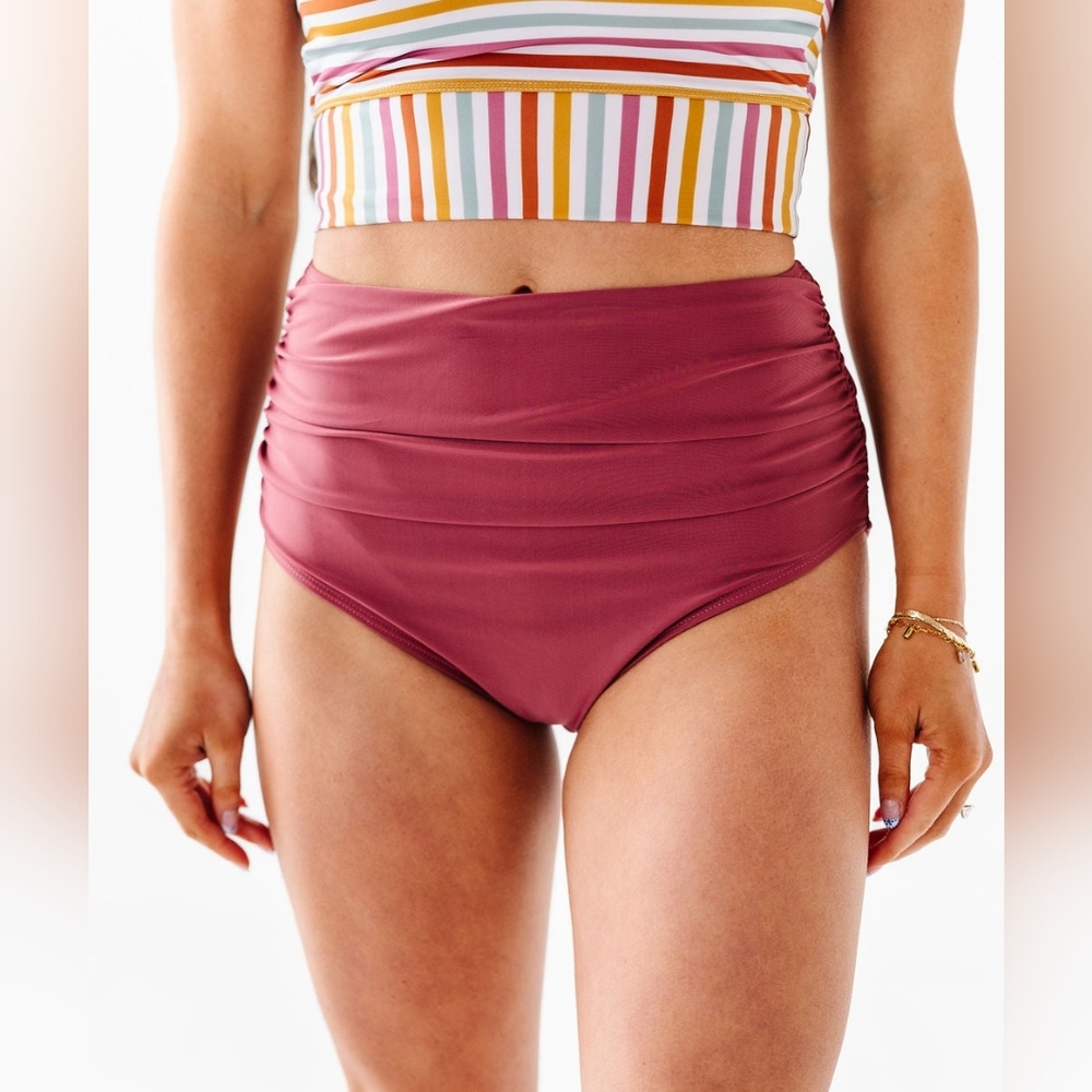 Livy & Kate Set of Three High-Waisted Bikini Bottoms All XS NWT - Picture 3 of 13